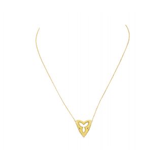 Collier "Triangle" or jaune