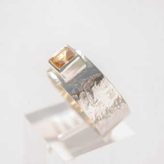 "Astrid"  Bague argent Citrine 