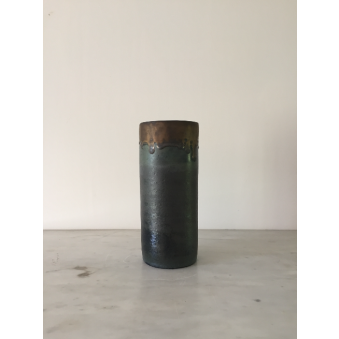 Grand vase tube, collection Encre Bleue 