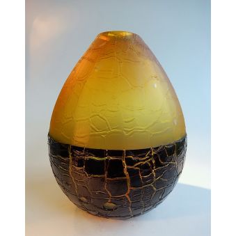 Vase "K" ambre