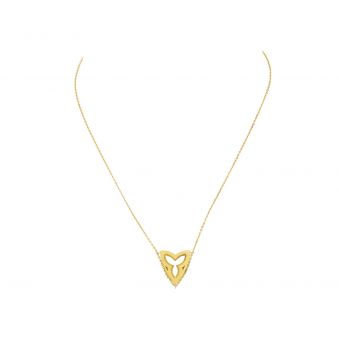 Collier "Triangle" or jaune