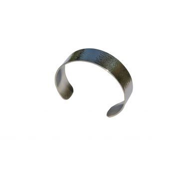 Bracelet en argent martelé