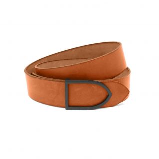 ceinture cuir rouge boucle laiton dorée faite main