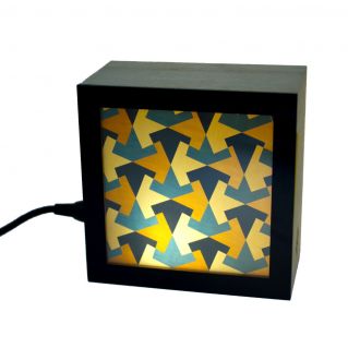 Lampe KINO motifs géométriques